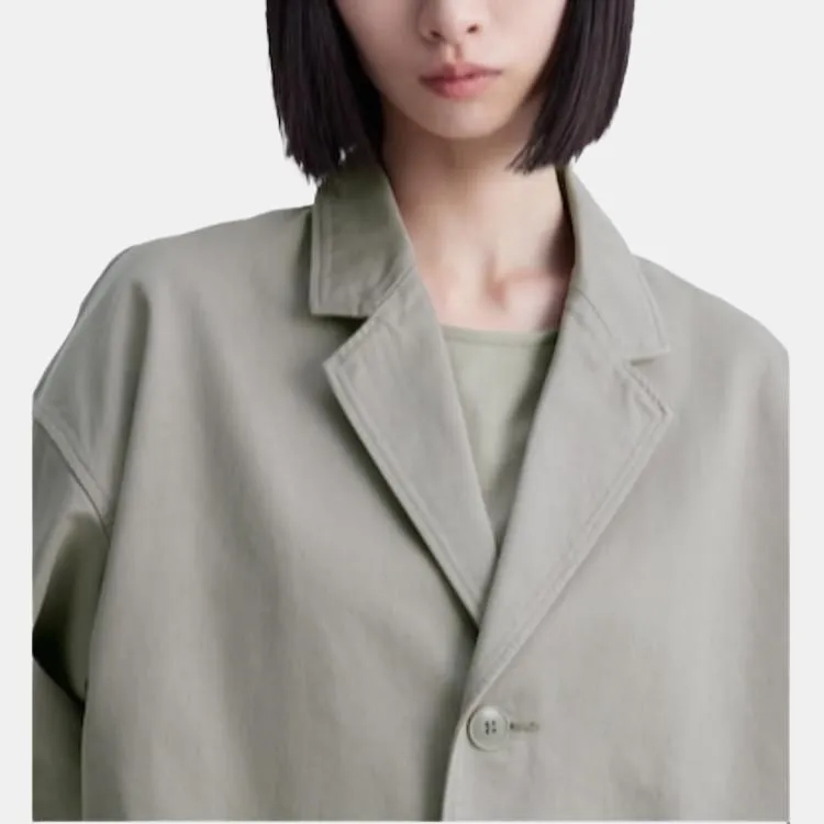 UNIQLO SS24 Jackets Coats Women's Smoke Gray-4