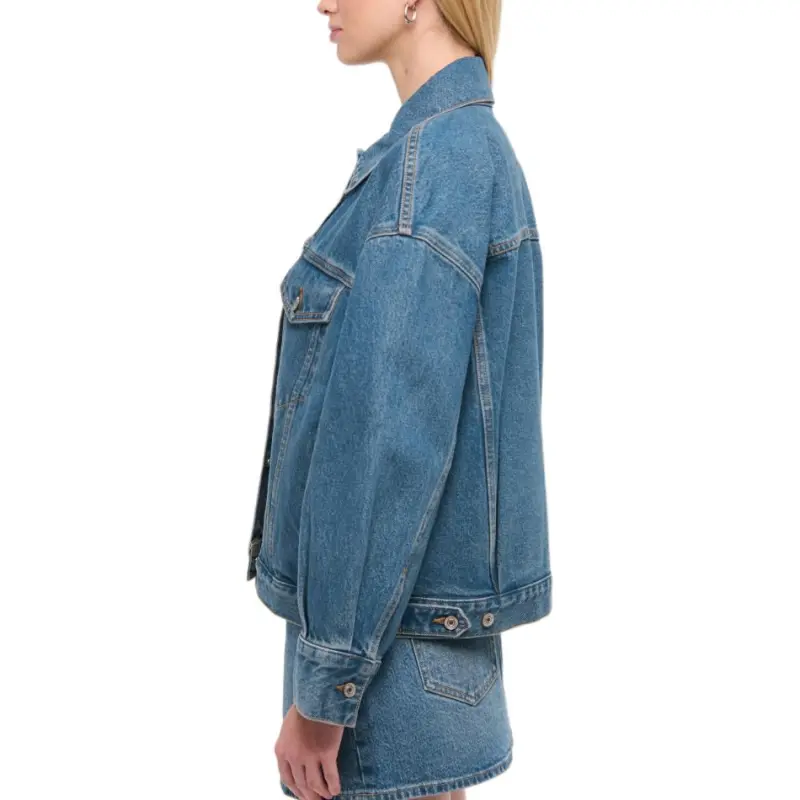 Abercrombie＆Fitch Denim Jacket Women's Blue-3