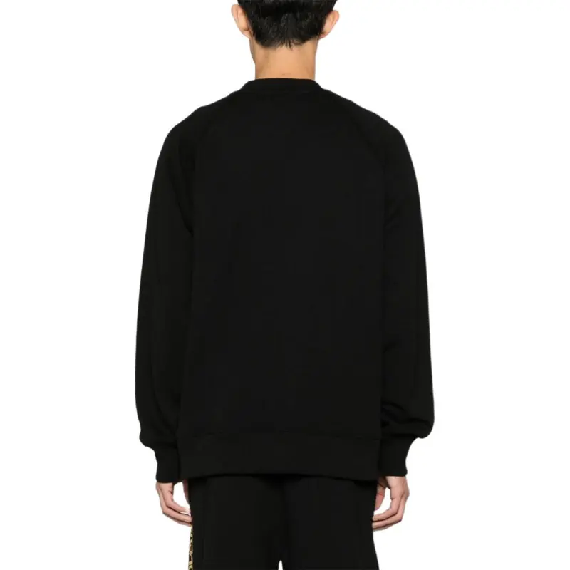 VERSACE Metallic Logo print Cotton Sweatshirt-3