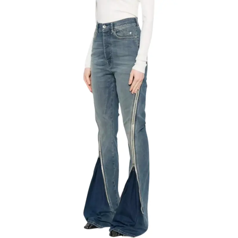 Rick Owens DRKSHDW Hollywood Bolan Banana Denim Pants 'Washed Indigo'-3