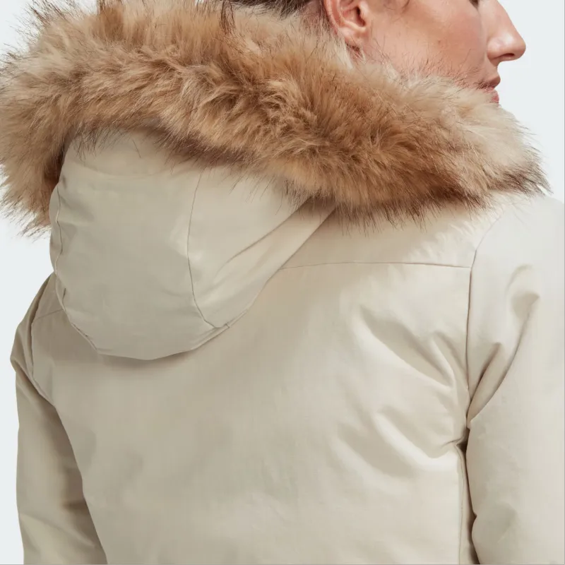Adidas Puffer Jacket Women's Bauxite Brown-4