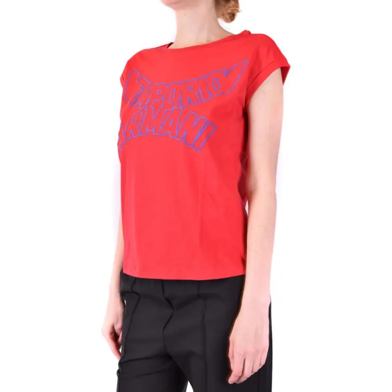 EMPORIO ARMANI T Shirts Women's Peach Pink-3