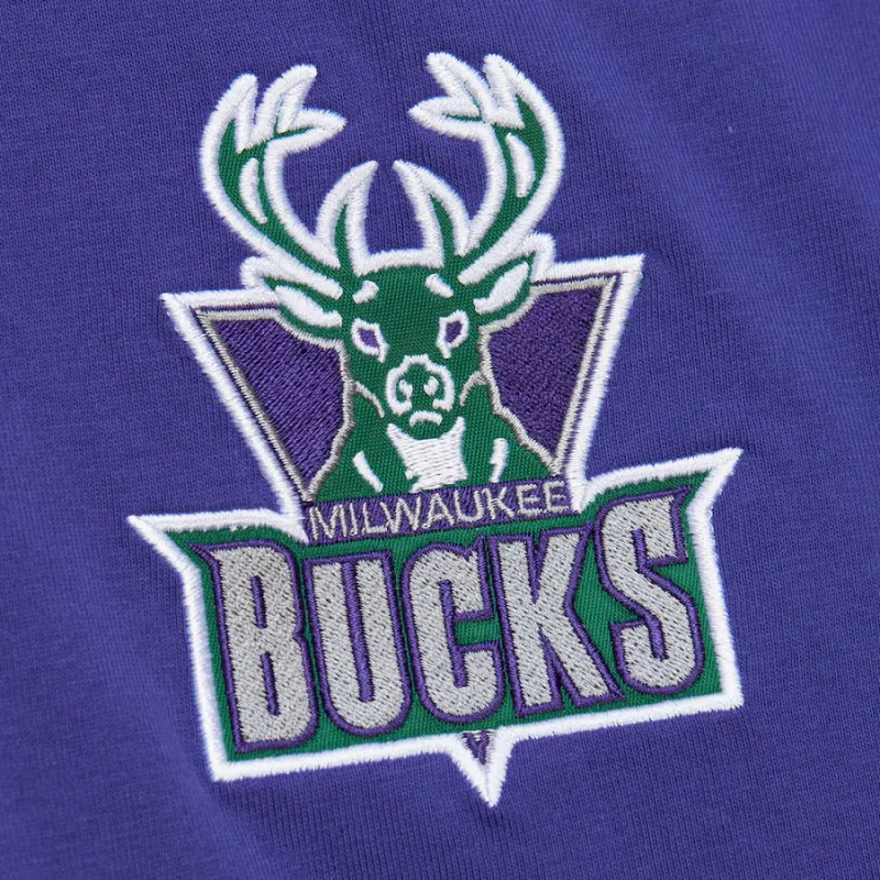Mitchell & Ness x NBA Milwaukee Bucks T Shirt Men's Dark Blue-4