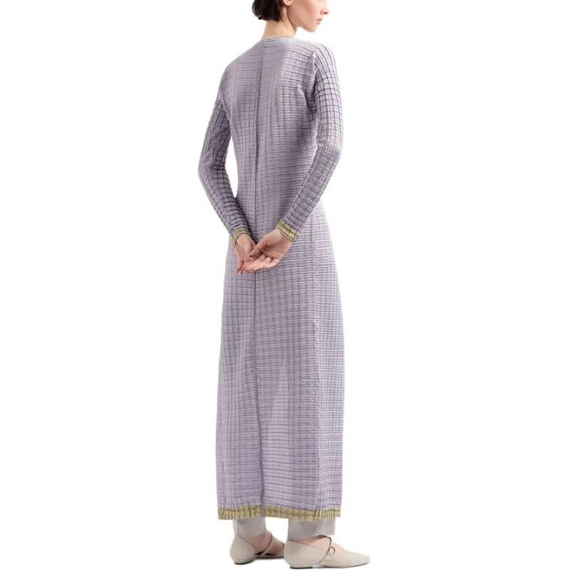 GIORGIO ARMANI Pleated Jersey Long Cardigan-2