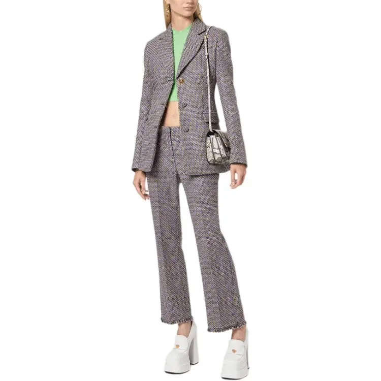 VERSACE Casual Pants Women's Light Purple-1