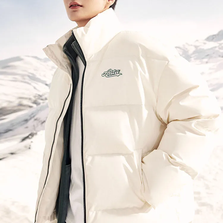 Anta Life Collection Down Jacket Unisex Ivory White-4
