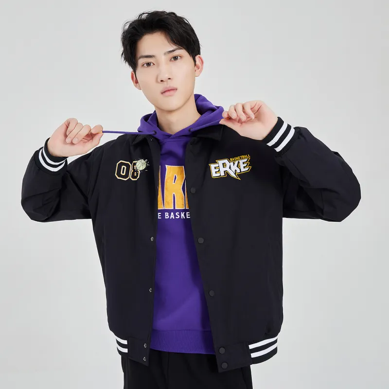 Erke Jackets Men Jet Black-4