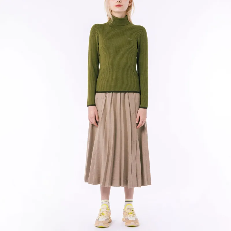 LACOSTE Sweater Women's Khaki Olive-2
