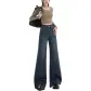 Dark Blue Ankle-Length