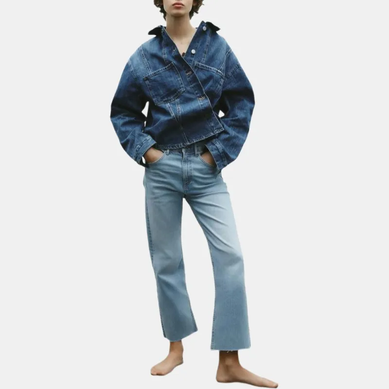 ZARA Trf Jeans Women's Sky Blue-3