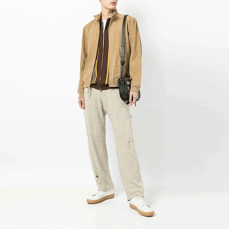 Polo Ralph Lauren Leather Jacket Men's Khaki-1