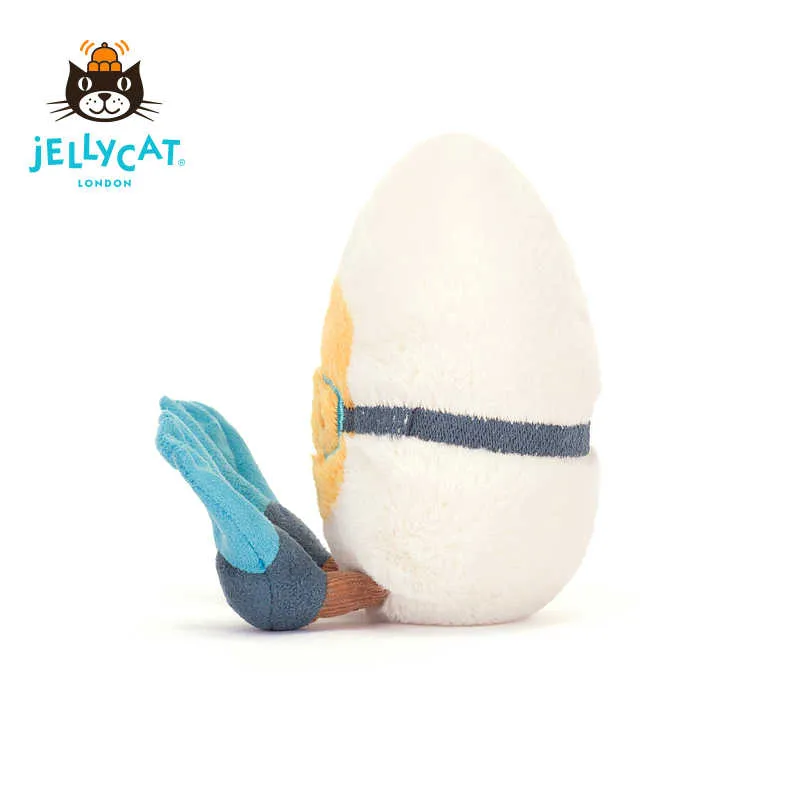 JELLYCAT Fun Food Collection Submerged Egg Boiling Dolls Plush Doll 14cm Height-2