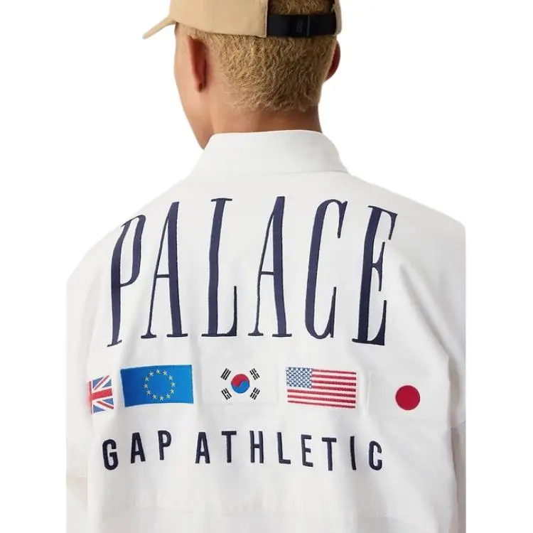 GAP x PALACE SS24 OXFORD DROP SHOULDER Shirt Unisex White-4