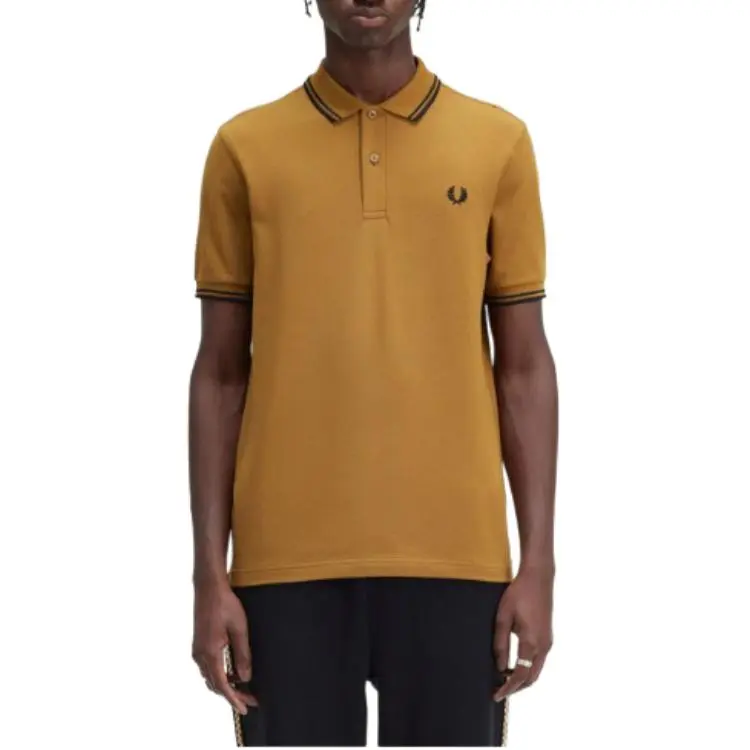 FRED PERRY Polo Shirt Men's Deep Caramel-2