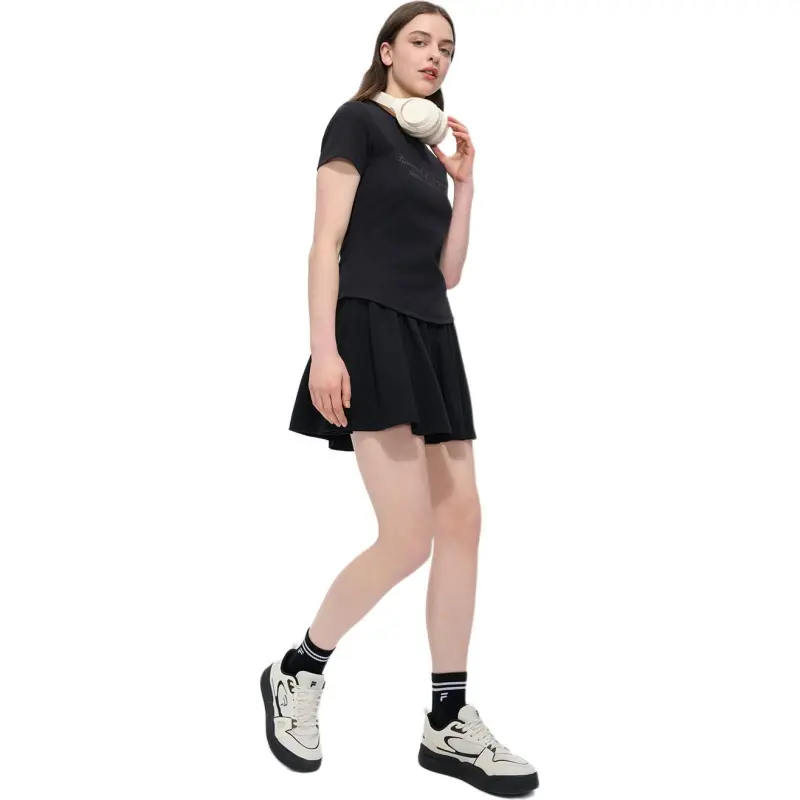 FILA FUSION FUSIONEERFUSION LIFE T Shirt Women's Jet Black BK-4