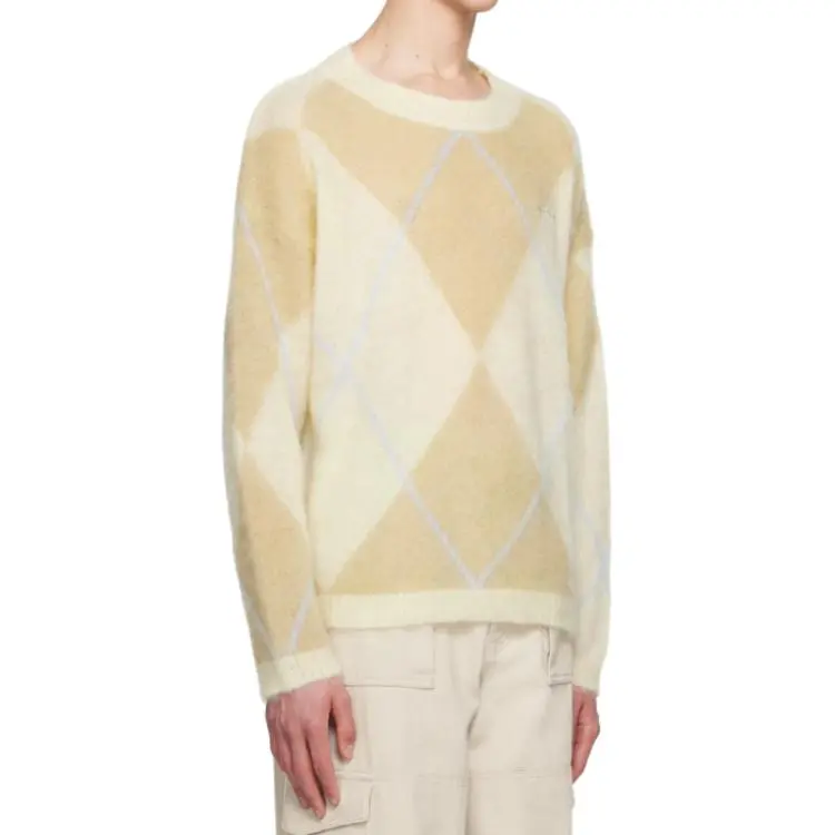 GANNI Diamond Pattern Knitted Jumper-3