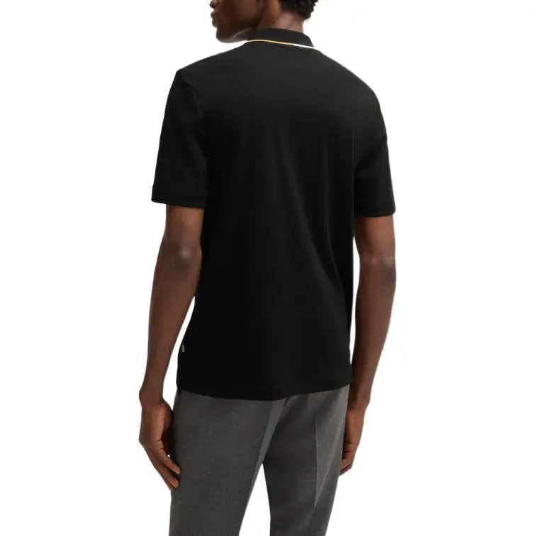 HUGO BOSS Half zip Interlock weave Polo Shirt-2
