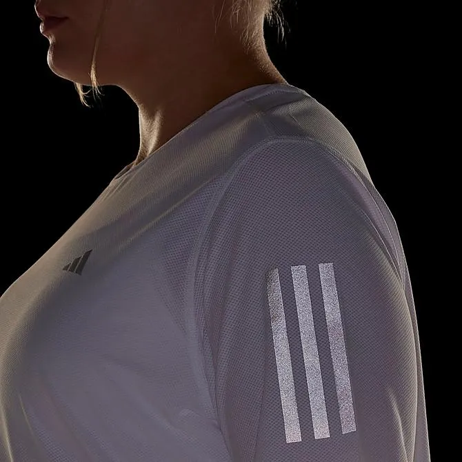 Adidas Free Shipping With AdiClub Own The Run Tee Plus Size-5