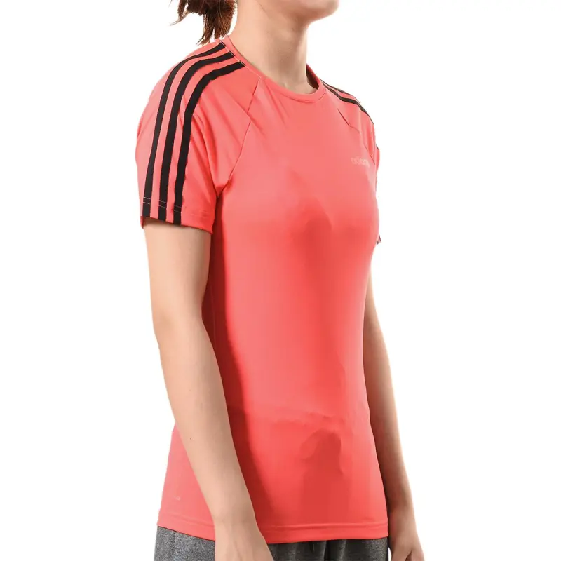 Adidas Raglan Sleeve T Shirt Women's Red-4