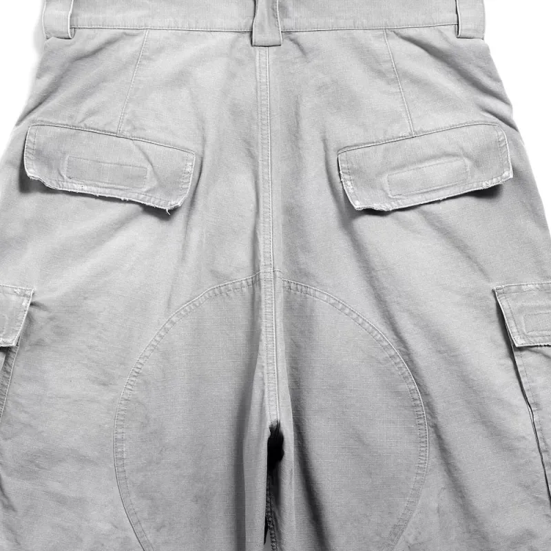 Balenciaga Cargo Shorts Loose Fit Men's Gray-6