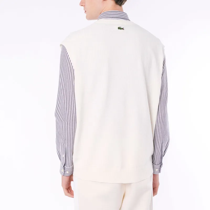 LACOSTE Tank Tops Men White-2