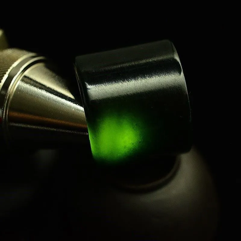 Gifts Hetian Jade Rings Green Jade Men's-7