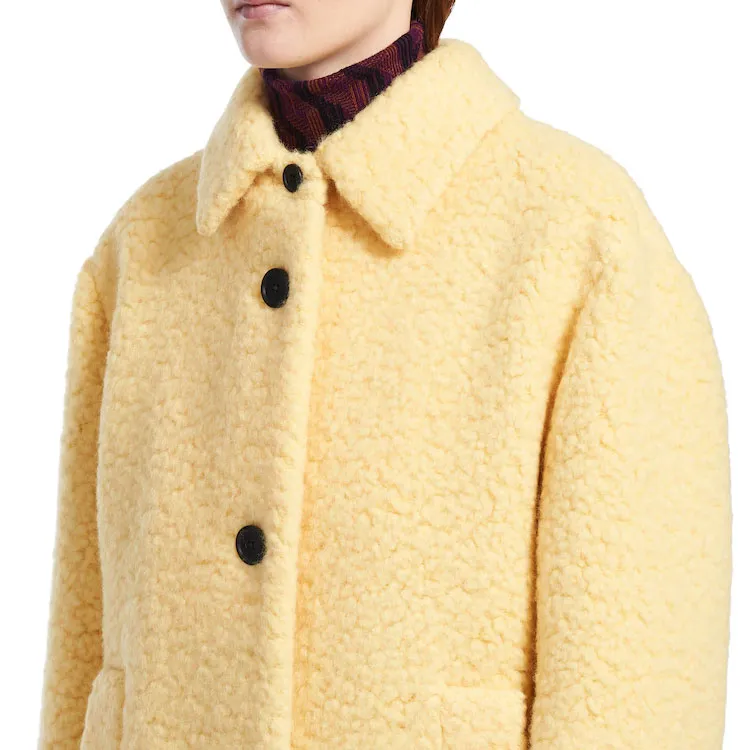 PRADA Velvet Jackets Women's Beige-1