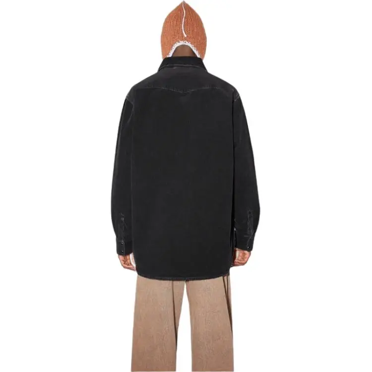 Acne Studios Collared Button Up Denim Jacket-1