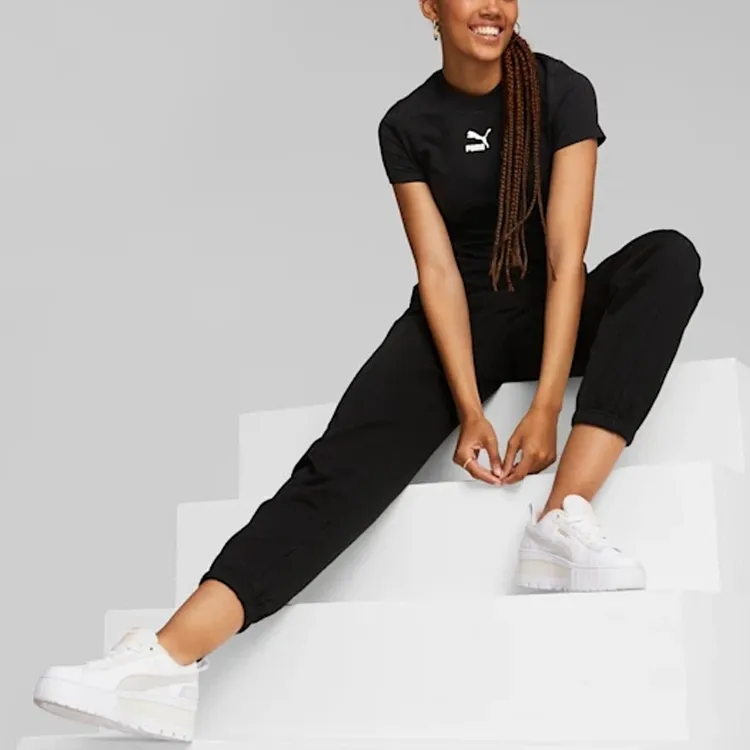 PUMA CLASSICS T Shirts Women's Black-3