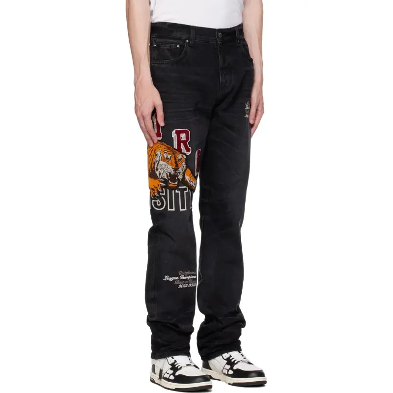 AMIRI Varsity Tiger Straight Jean-3