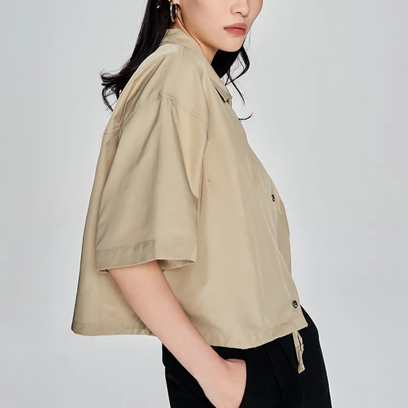 Lee Xline Crop Top Women's Khaki-3