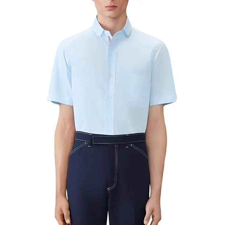 THOM BROWNE Short sleeve Poplin Shirt-1