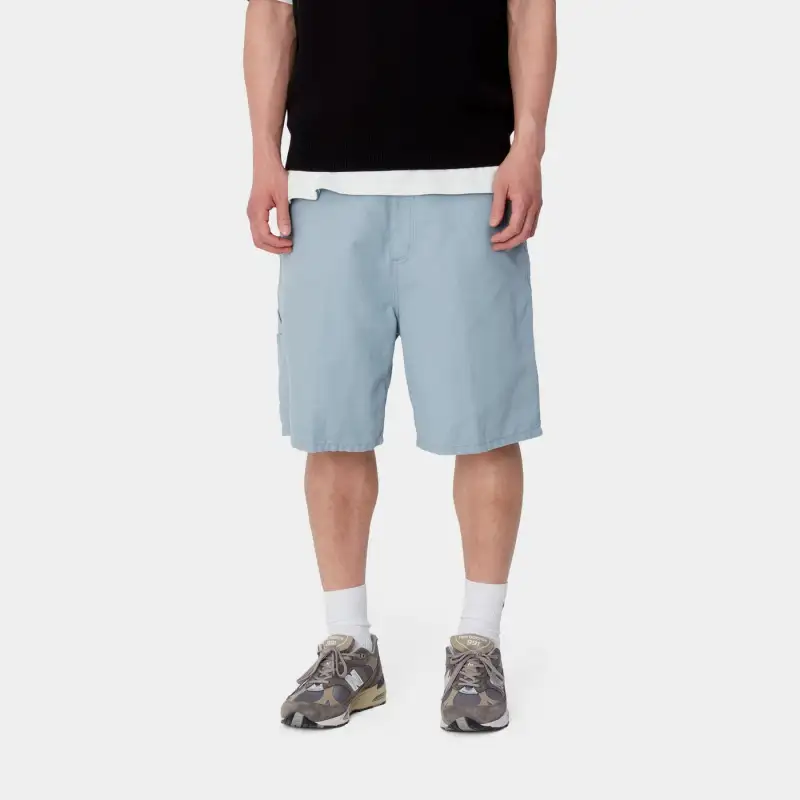 Carhartt WIP FW24 Casual Shorts Men Light Blue-3