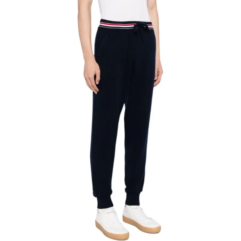 THOM BROWNE Rwb Stripe Detailed Drawstring Pants-3