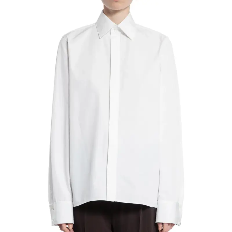 SAINT LAURENT Buttoned Long Sleeved Shirt-3