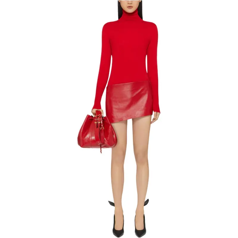 Givenchy Draped Open Back Sweater 'Vermillon'-1