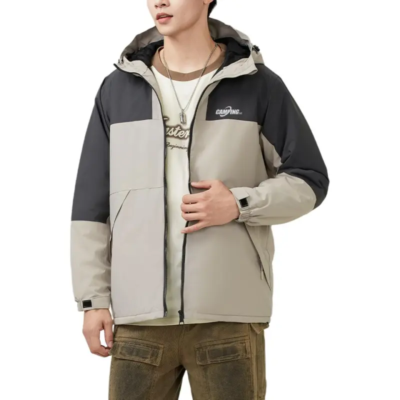 361° Jackets Coats Men's Sheep Wool White/Tranquil Gray-1