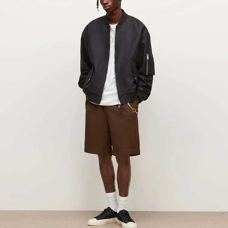 ALLSAINTS Leather Jacket Men's Black-1