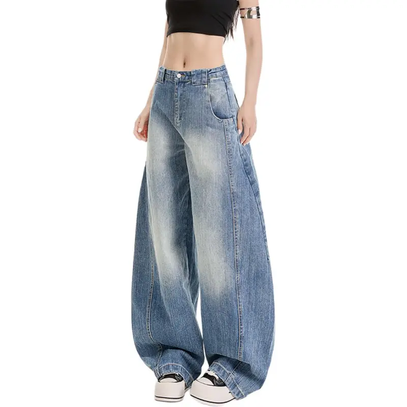 NHZN Jeans Unisex Vintage Blue-1