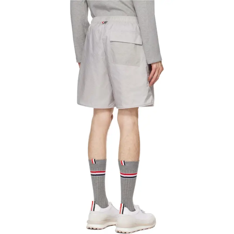 THOM BROWNE Logo appliqué Track Shorts-3