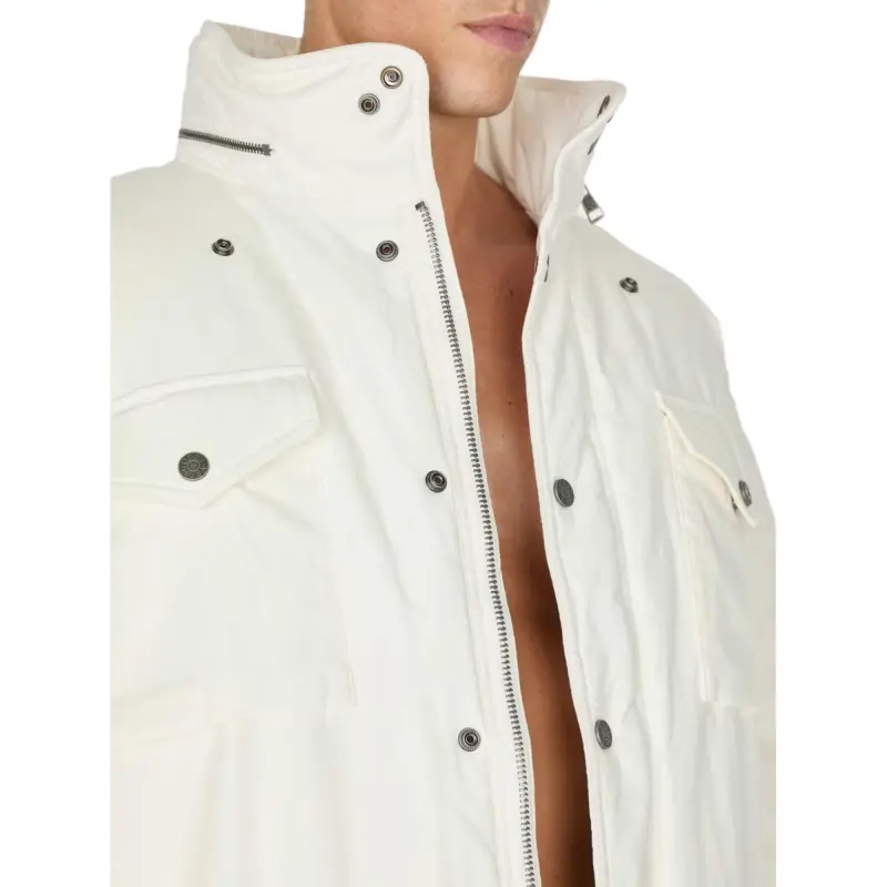 GUESS Jackets & Coats Men's White-4
