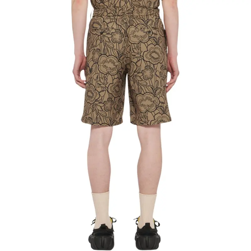 Onitsuka Tiger PRINTED Casual Shorts Men's Light Brown-4