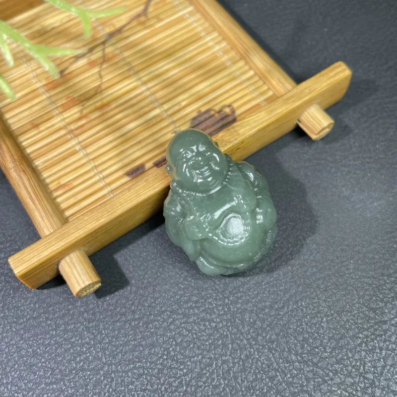 BUDOUXIAOAI Pendants Green Jade Women's-1