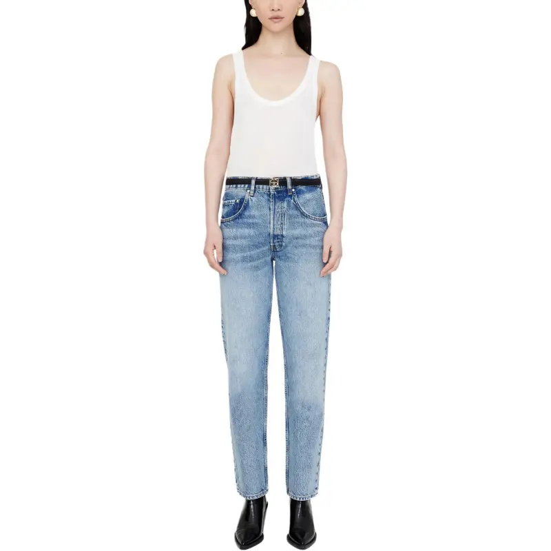 Anine Bing Benson Washed Jeans-1