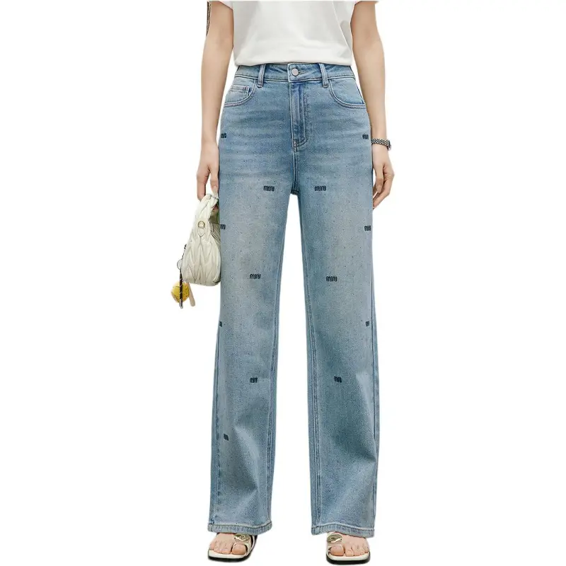 Hopeshow Jeans Women's Light Denim Blue 070-3
