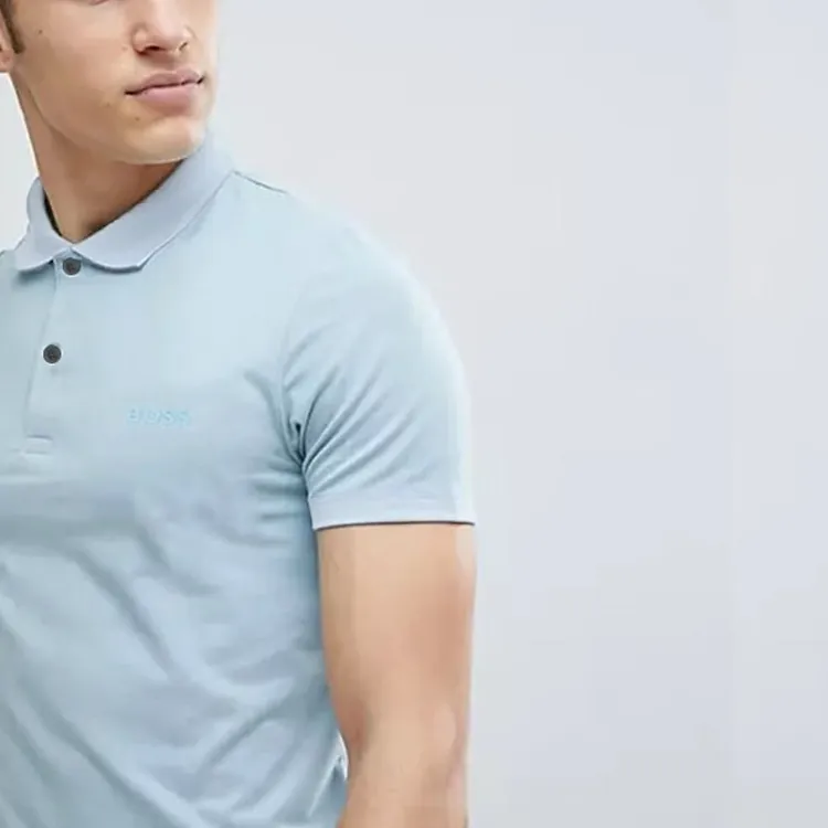 HUGO BOSS Polo Shirt Men's Light Blue-4