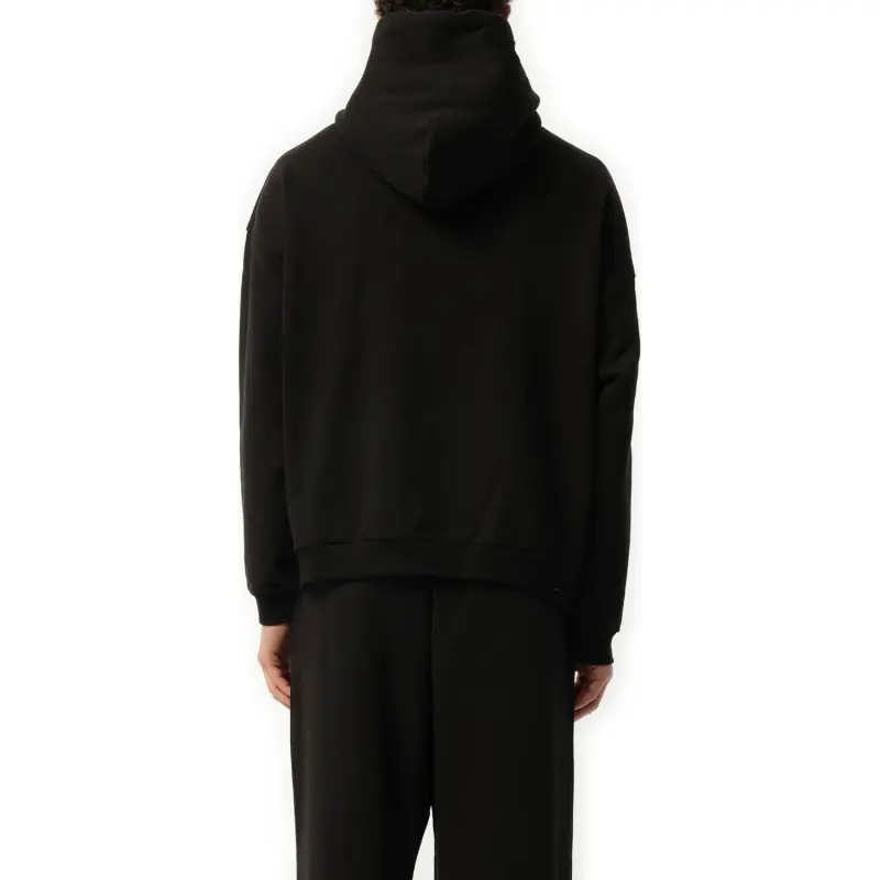 WE11DONE Boucle Letter Logo Hoodie Sweatshirt Men's Black-4