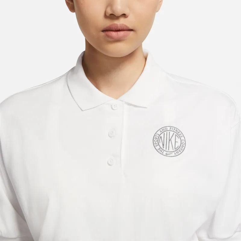 Nike Drop Shoulder Sleeve T Shirt Women's White-4