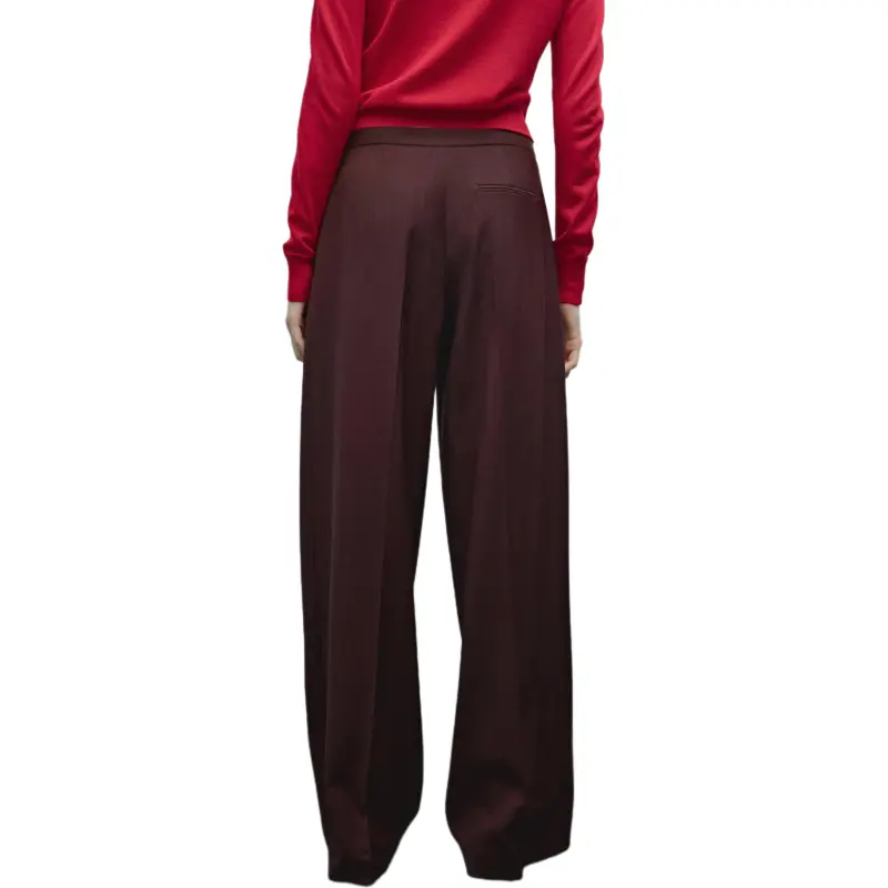 Massimo Dutti Casual Pants Women's Red-5