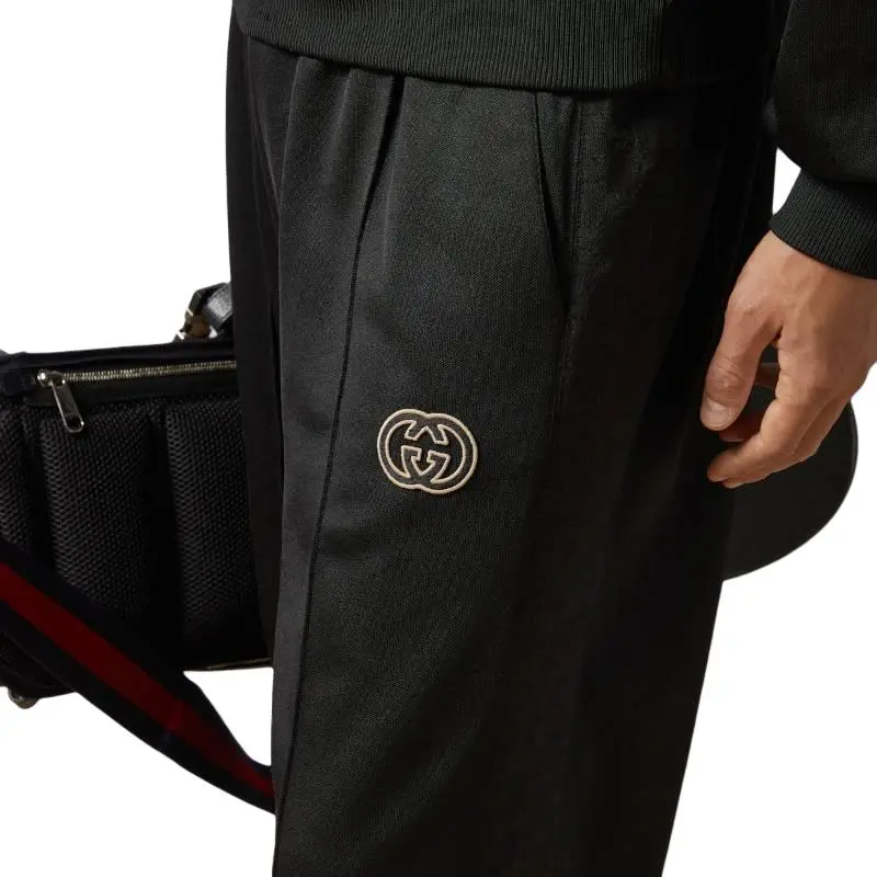 GUCCI Knitted Sweatpants Men's Black-4